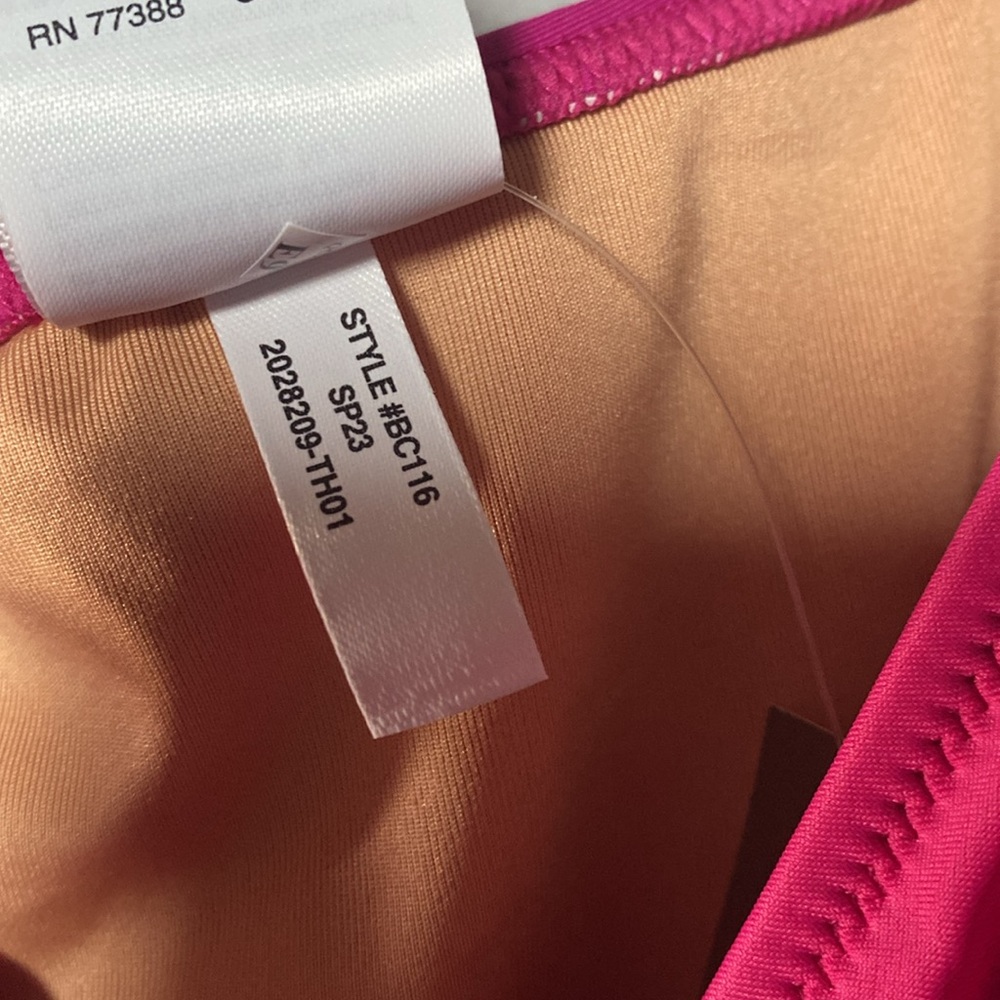 J Crew Ruched V-neck One-piece NWT Women’s 20 Fuschia Pink Beach Swimsuit BC116 - Picture 9 of 12